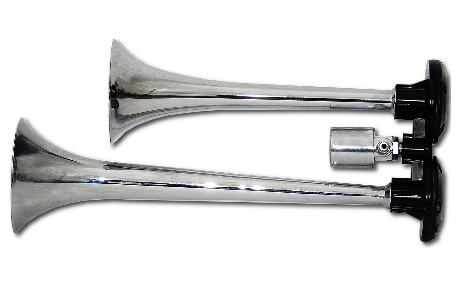 12V / 24V 500db Dual Trompete Elektrische Hupe Loud Chrom Air Horn