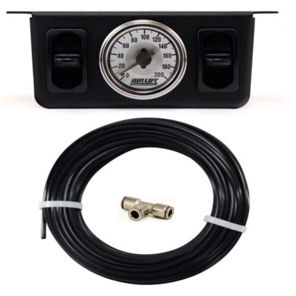 Air Lift Air Control Switch Dual Path Gauge Panel Tubing | Tank Air Supply