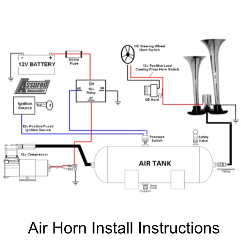 Assured Automotive Company Air Horn Install Instructions