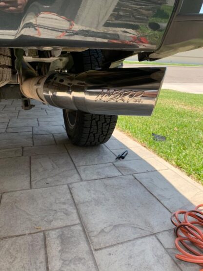 MBRP T5154 Exhaust Tip Installed on Chevy Duramax