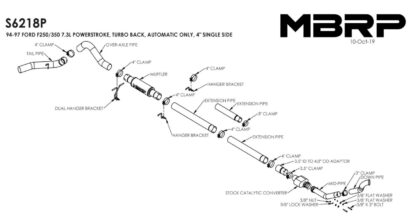 MBRP S6218P Exhaust Kits