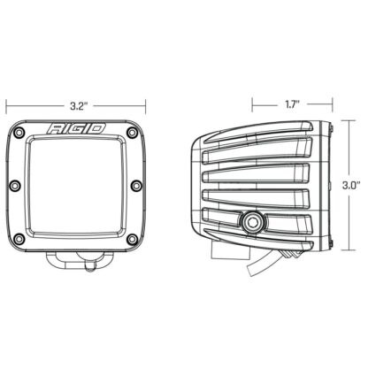 Rigid 504815 DOT SAE D-Series PRO LED Lights  | Pair of Pods - Image 7