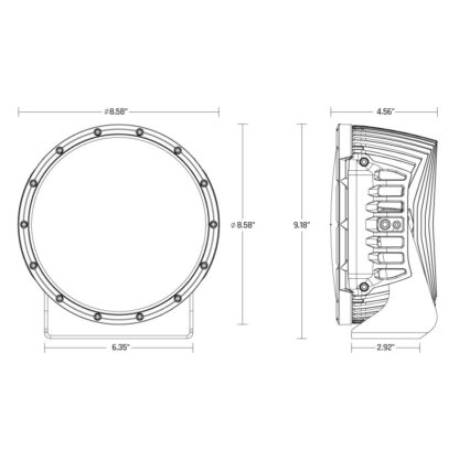 Rigid 36422 360-Series 9" Round LED Light | SPOT Optic RGBW Backlight - Image 19