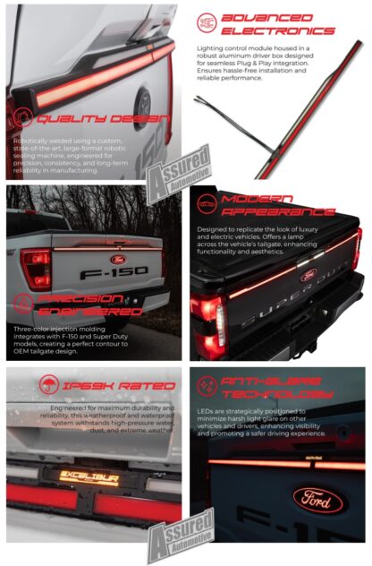Putco Excalibur LED Tailgate Light Bar | 24-26 Ford F150 - Image 11