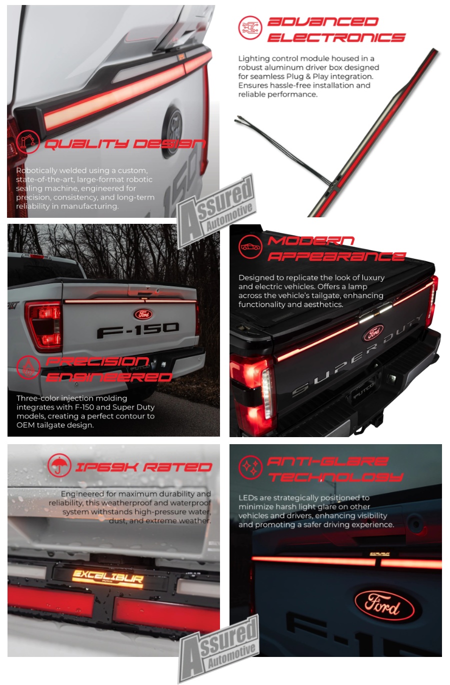 Putco Excalibur LED Tailgate Light Bar | 23-25 Ford Superduty - Image 3