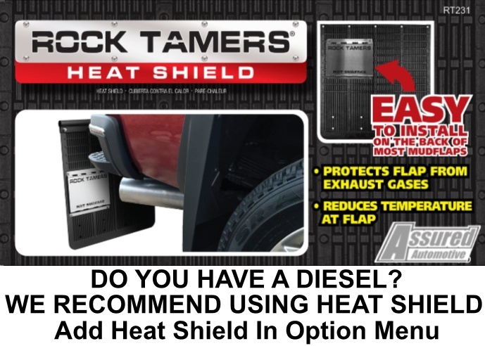 Rock Tamers 00108 Mud Guards MudFlaps Adjustable Width | 2" Receiver - Image 11