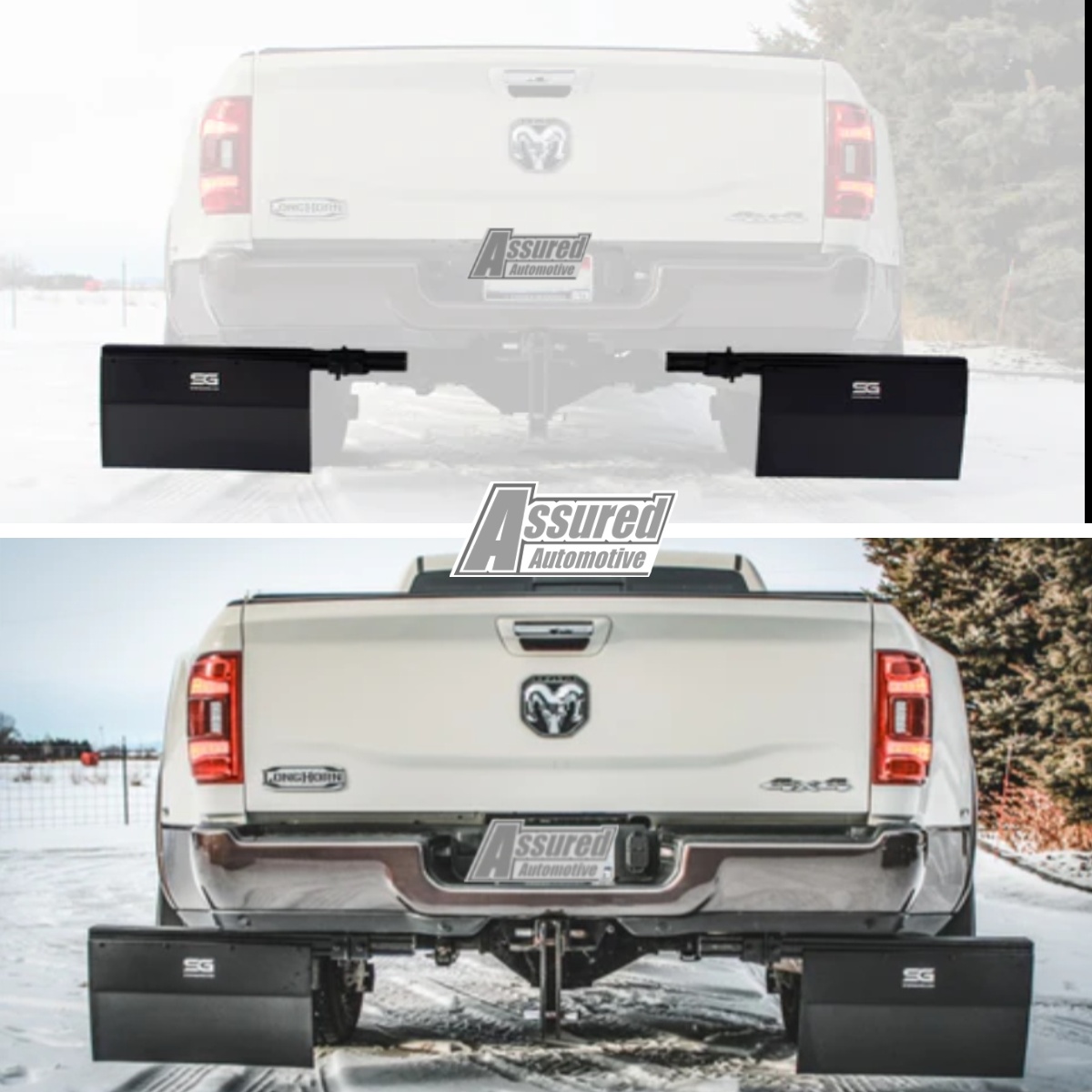 Step N Guard SGX-RD210 Mud Flaps | 03-27 Dodge Ram 3500 DUALLY - Image 2